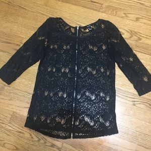 Forever21 black lace Top shirt